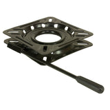 Springfield 1100018 Locking 12-Way Seat Swivel - 6.75 Square with 0 degree Tilt, Black E-Coat