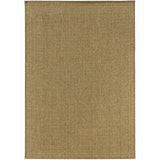 2X4 Solid Tan Indoor Outdoor Scatter Rug-New