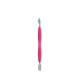 Manicure Pusher With Silicone Handle "Gummy" UNIQ 10 TYPE 3 (Narrow Rounded Pusher + Hatchet) -PQ-10/3- STALEKS