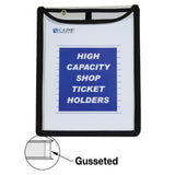 Shop Ticket Holder, Gusseted, Stitched, Both Sides Clear, 9 X 12 X 1, 15/Bx, 39912