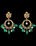 PS559 Hyderabadi / Nizami tirmani in fresh water pearls with chandbali( READY TO SHIP )