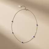 AC Gold Plated Necklace with Colored Zircon Gemstone