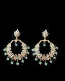 PS563 Tirmani in mint stones and beads with shell pearls ( READY TO SHIP )