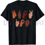 F ICE Hand Sign Language T-Shirt