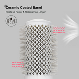 Eagle Fortress XL Ceramic + Ionic Round Hair Brush 2.09 in - Grey