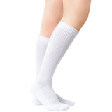 Cotton Knee-High Compression Socks for Nurses & Travel, 8-15 mmHg