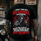 Rude Awakening Tee – Custom Year Skull Graphic T-Shirt