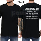 "Prison Is Perfect Place For Liberals" Political T-Shirt – Funny Conservative Graphic Tee, Premium 100% Cotton Republican Statement Top, Soft Lived-In Heavyweight Right-Wing Humorous Shirt, Made in USA