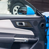 JSD Dry Carbon Fiber Inside Door Handle Panel Covers for Mustang 2024-2025,Gloss