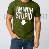 I'm With Stupid Classic Novelty Graphic T-Shirt