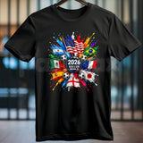 Unisex 2026 Soccer Graphic T-Shirt – Modern Football Minimalist Athletic Training Tee