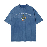 Off To Get A Little Silly Vintage Washed T-Shirt – St. Patrick’s Day Shamrock Graphic Tee