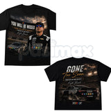 Funny Kyle Busch "RIP Gone Too Soon" T-Shirt โ Ironic Vintage NASCAR Racing Fan Graphic Tee