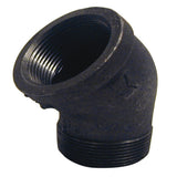 ELBOW BLK STREET 45 3/8 (Pack of 1)
