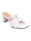 Shoetopia Women & Girls Detailed Strap Stylish Fashion Sandal Block Heels /1296/White/Uk7,White,7,B0BM68VGKR