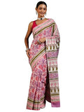Libas Women'S Cotton Saree (16119_Off White)