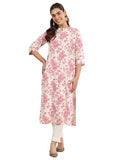 Libas Women'S Cotton Printed Straight Kurta (29417O Pink