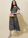 Oomph! Women'S Western & Fusion Wear Midi Dresses For Women Beach Black - Md515,Black,Black,M