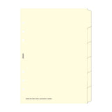 Filofax A5 6 Blank Index Cream (B341680)