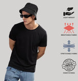 ADRO T Shirts Pack of 3 Mens Tshirts Cotton T Shirts for Men Pack of 3 T Shirts Regular fit Tshirts Combo T Shirts Solid Tshirt for Men | RCM3-PLN-BL-NB-OL-M,Black,Navy,Olive