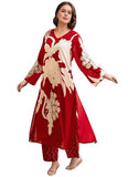 Gosriki Women'S Rayon Viscose Straight Printed Kurta With Palazzo (Cukari Red-Vks04-Gs_L_Red_Large),Red,,B0F1V2YM1F