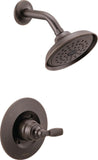 Delta Faucet Woodhurst 14 Series SingleHandle Shower Trim Kit, Shower Faucet with SingleSpray TouchClean Shower Head, Venetia