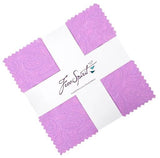 Layer Cake Squares Tula Pink True Colors Mineral FreeSpirit 10 Charm Pack Fabric Bundle Quilters Cotton Precuts (FB1210TP.Mi