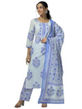 Libas Women'S Pure Cotton Kurta Set (49062_Off White