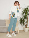 Toplot Co Ord Set For Women || Co Ord Set For Women Stylish (Block-Coord-5234-Aqua-Xl),Aqua,,B0DXFBSMXX