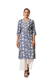 Kurta Set For Women || Women Kurta Set || 2pic Kurta For Women (Kurta 86-90) (Blue, M)
