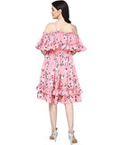 Oomph! Women'S Western & Fusion Wear Western Dresses For Women Pink - Md137