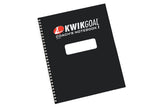 Kwik Goal Coaches' Notebook , 8.5Inch x 10Inch,Black