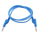 Zoomella 4Xsilicone 1M 4Mm Banana Plug Test Cable Lead For Multimeter Crocodile Clip Blue