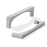 khtumeware 2 Pack Solid Handles 4-Inch(102mm) Polished Nickel Cabinet Pulls,Heavy Duty for Kitchen Cabinets, Cupboards, Drawers