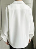 Leriya Fashion Textured Shirts for Men || Casual Shirt for Men || Shirt for Men|| Men Stylish Shirt || Men Fancy Shirt || Men Full Sleeve Shirt || Plain Shirts for Men (XX-Large White),White