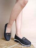 Shoetopia Upper Bow Detailed Black Loafers For Women & Gilrs /Eu37,Black,4,B0F9FPJ7XL