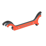 KLEIN TOOLS 50901R Conduit Locknut Wrench Set, 1/2, 3/4 and 1-Inch, Straight Compact Alloy Steel Design Tightens and Loosens Loc