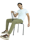 Xyxx Men Terry Cotton-Blend Joggers, Regular Fit, Solid, Pack Of 1, Xyjog19M, Tea White, M