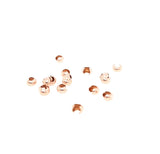 20pcs 14/20 Rose Gold-Filled Open Crimp Bead Covers, 3MM, By CRAFT WIRE