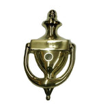 Baldwin 0103.003 Colonial Door Knocker with Observ-o-Scope, Lifetime Polished Brass