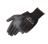 Liberty PGrip UltraThin Polyurethane Palm Coated Glove with 13Gauge Nylon/Polyester Shell, Small, Black (Pack of 12)