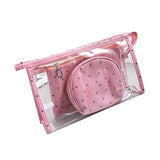 Futaba Cosmetic Organiser Storage Pouch/Toiletry Bag Pack Of 3 Pink