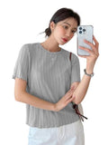 Wedani Solid Regular Fit Jeans Korean Western Tops For Women Stylish,Grey,2XL