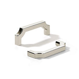 khtumeware 10-Pack 3 Inch Square Polished Nickel Cabinet Pulls, Solid Zinc Alloy Heavy-Duty Handles for Kitchen/Bathroom Cabinet