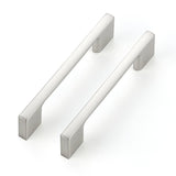 Ravinte Decor 25 Pack Kitchen Cabinet Handles 3.75 Hole Center Wide Foot Drawer Pulls - Brushed Nickel Cabinet Pulls Solid Kitch