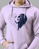 Adro Men'S Cotton Neck Hooded Sweatshirt (H24-Devi-Pu_Lavendar,LavendarApparel,M