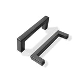 khtumeware 45 Pack 3 inch Center to Center Solid Matte Black Cabinet Pulls Slim Square Bar Drawer Handles Cabinet Handles Black