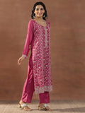 Libas Women'S Silk Blend Kurta Set (49518_Pink_M)