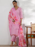 Libas Women'S Pure Cotton Kurta Set (48829_Pink