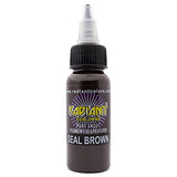 Radiant Colors Tattoo Ink Professional Tattooing Inks Fluid Vegan Pigments 1/2 oz Half Ounce Seal Brown